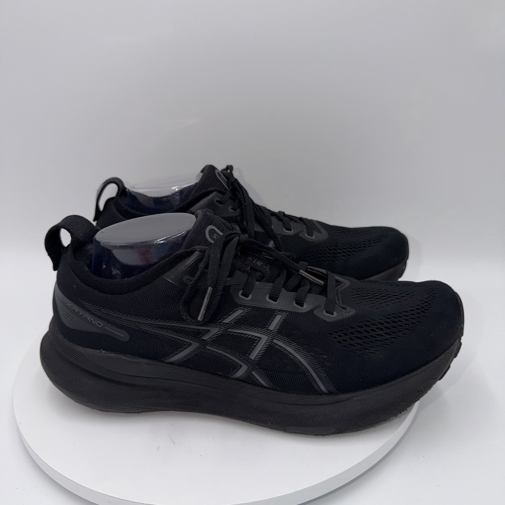 ASICS Gel Kayano 31 Triple Black Athletic Running Sneakers Mens Size 10 Wide - Picture 2 of 8